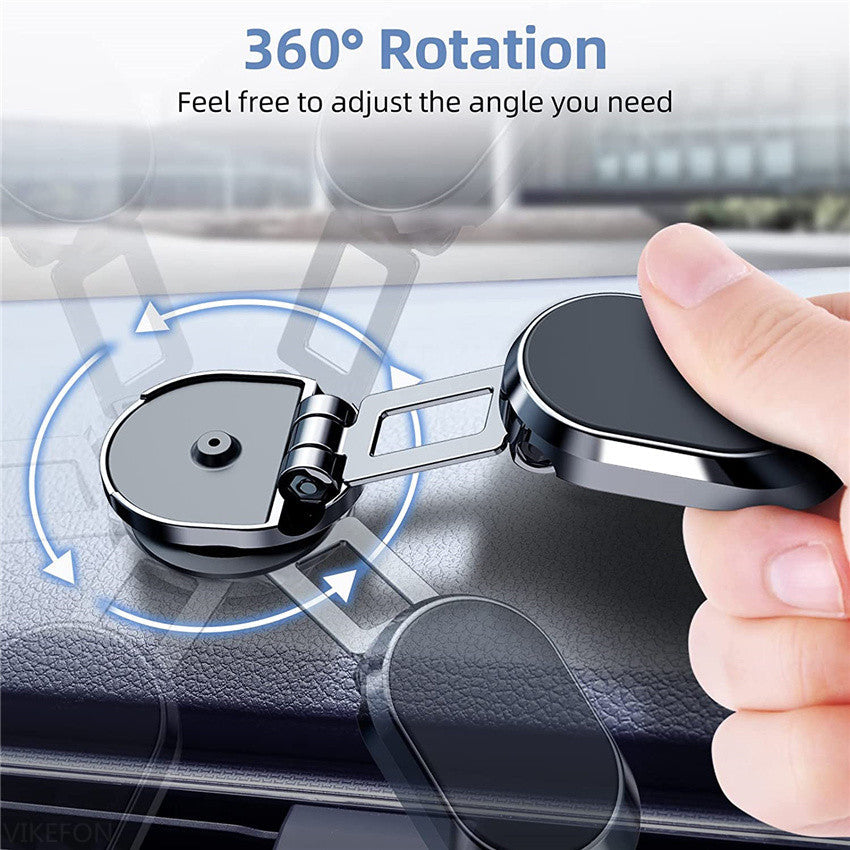 360° Marvel: Foldable Magnetic Car Phone Holder!